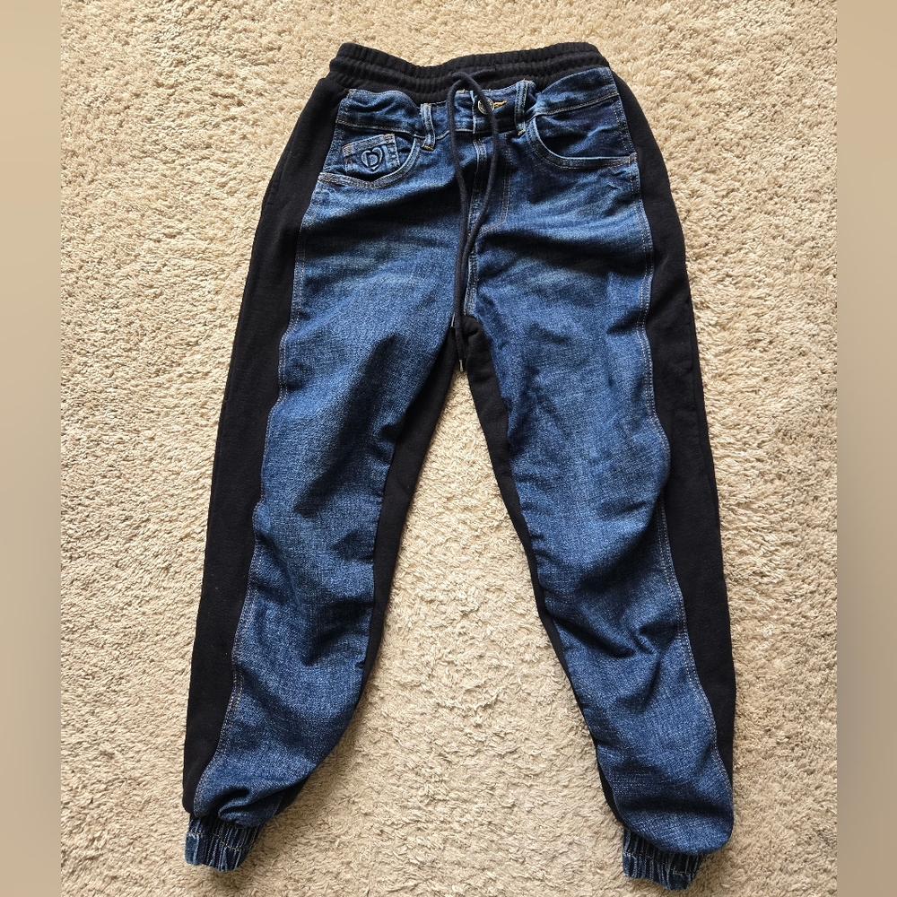 Desigual Mixed Media Jogger Pants Womens XS